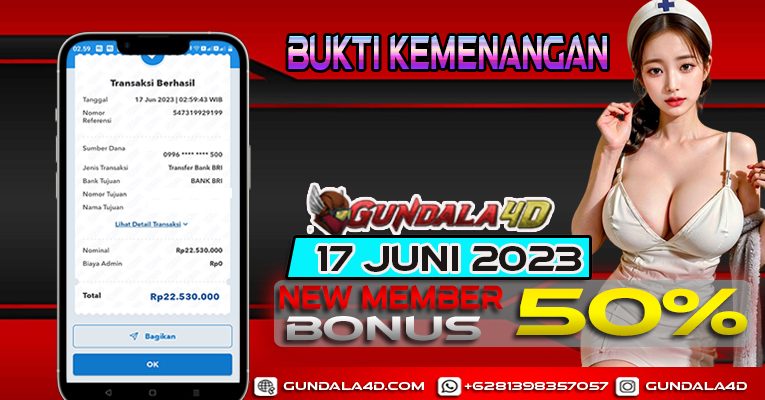 BUKTI KEMENANGAN GAME GATES OF OLYMPUS 17 JUNI 2023