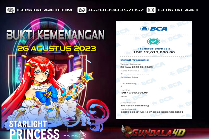 BUKTI KEMENANGAN SLOT 26 AGUSTUS 2023