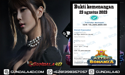 Selamat Untuk Member Setia Kami Gundala4d bapak HA**** AP***** Yang Mendapatkan Jackpot Di Provider Pragmatic Game AZTEC BONANZA Dengan Total Kemenangan Rp. 10.200.000. Dengan Modal 1.000.000 Bisa Tembus Puluhan Juta Hingga Ratusan Juta