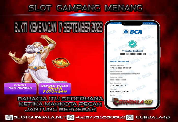 BUKTI KEMENANGAN 17 SEPTEMBER 2023