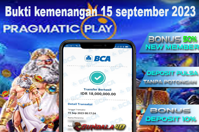 Selamat Untuk Member Setia Kami Gundala4d bapak AL** AP*** Yang Mendapatkan Jackpot Di Provider Pragmatic Game (OLYMPUS) Dengan Total Kemenangan Rp. 18.000.000. Dengan Modal 2.000.000 Bisa Tembus Puluhan Juta Hingga Ratusan Juta