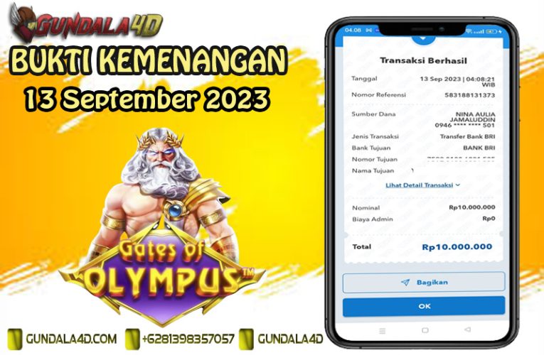 BUKTI KEMENANGAN 13 SEPTEMBER 2023