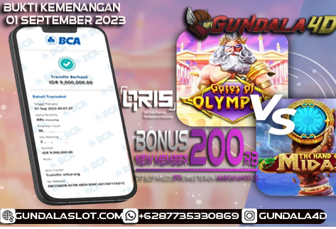 Selamat Untuk Member Setia Kami Gundala4d bapak AB**** RO***** Yang Mendapatkan Jackpot Di Provider Pragmatic Game GATES OF OLYMPUS Dengan Total Kemenangan Rp. 9.000.000. Dengan Modal 1.000.000 Bisa Tembus Puluhan Juta Hingga Ratusan Juta