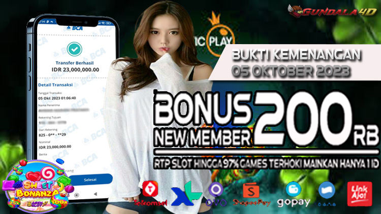 Selamat Untuk Member Setia Kami Gundala4d bapak RA***** Yang Mendapatkan Jackpot Di Provider Pragmatic ( SWEET BONANZA ) Dengan Total Kemenangan Rp. 23.000.000. Dengan Modal 1.200.000 Bisa Tembus Puluhan Juta Hingga Ratusan Juta