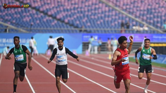 Sprinter Indonesia, Saptoyogo Purnomo, terus mengukir prestasi luar biasa pada Asian Para Games 2022.Setelah sukses merebut dua medali emas