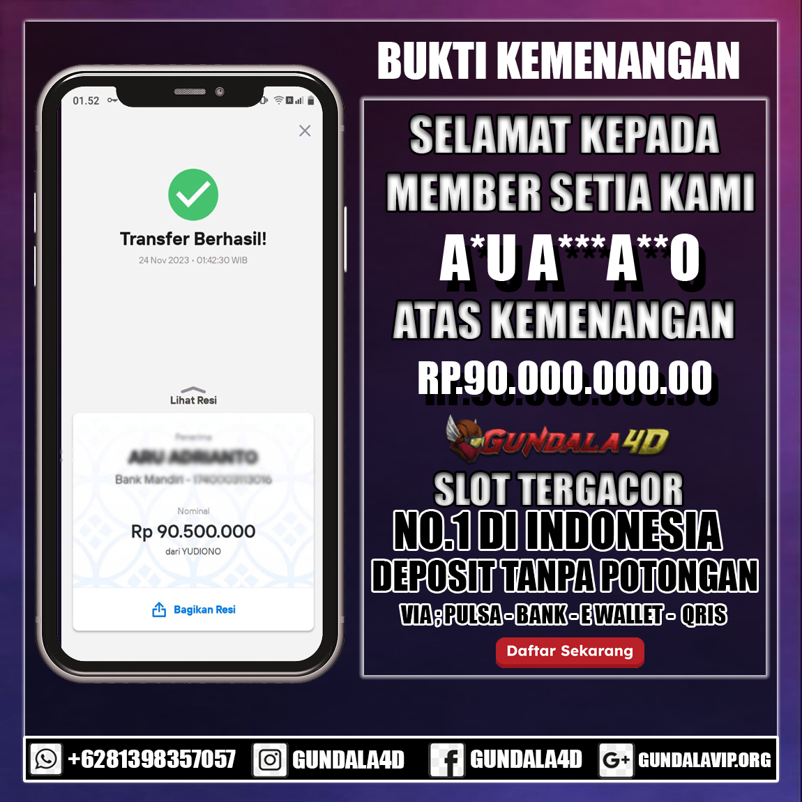 BUKTI KEMENANGAN 24 NOVEMBER 2023