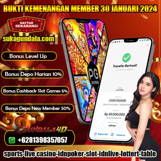 Selamat Untuk Member Setia Kami Gundala4d Ibu RI********* Yang Mendapatkan Jackpot Dengan Total Kemenangan Rp.43.000.000