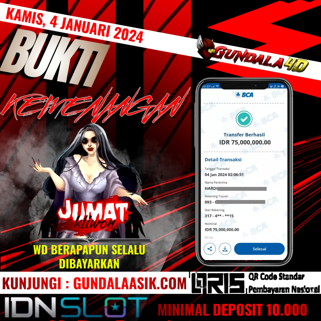 BUKTI KEMENANGAN 04 JANUARI 2024