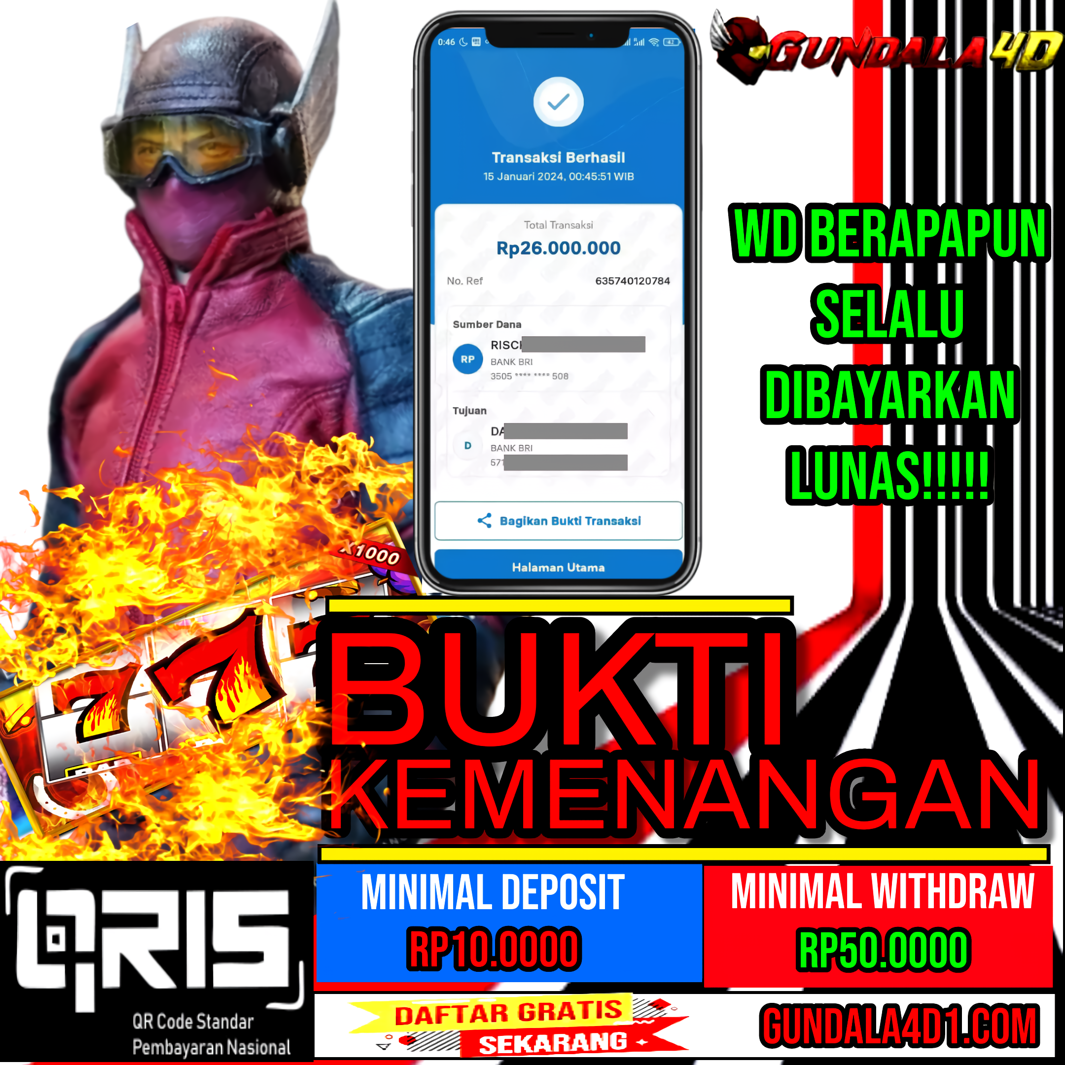 BUKTI KEMENANGAN 15 JANUARI 2024