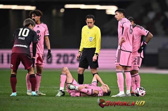 Inter Miami tumbang lewat adu penalti ketika beruji coba melawan Vissel Kobe di Japan National Stadium, Rabu (7/2/2024).