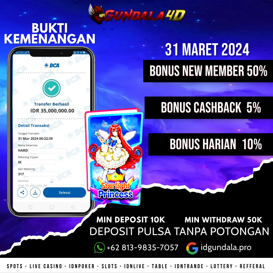 BUKTI KEMENANGAN 31 MARET 2024