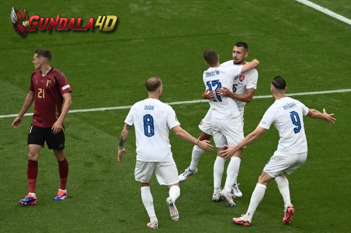 Hasil Euro 2024 menampilkan tim nasional Slovakia yang merampok timnas Belgia setelah Romelu Lukaku  menjadi musuh VAR