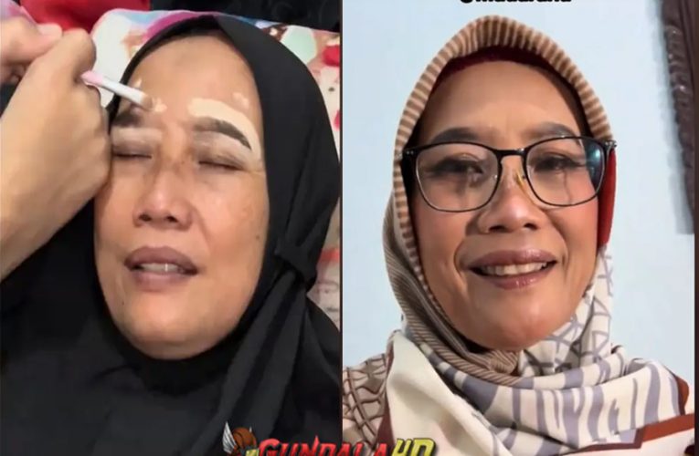 Viral Wanita Disabilitas Makeup Wajah Ibunya Pakai Kaki, Hasilnya Banjir Pujian