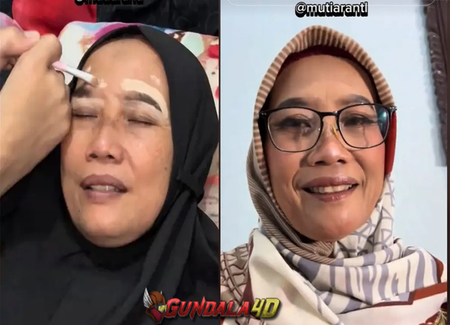 Viral Wanita Disabilitas Makeup Wajah Ibunya Pakai Kaki, Hasilnya Banjir Pujian