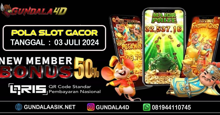 POLA SLOT GACOR HARI INI TANGGAL 03 JULI 2024