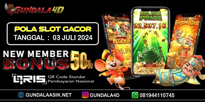 Pola Slot Gacor Gundala4d. Di Sini Kami Menyediakan Pola Slot Gacor Untuk Para Bettor-Bettor Dan Yang Hobi Spin Slot, Untuk Slot Gacor Hari Ini Ada Di Game : pg soft ( luky nexo )