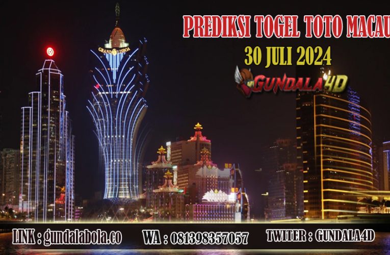 Prediksi Togel Toto Macau Jitu 30 JULI 2024