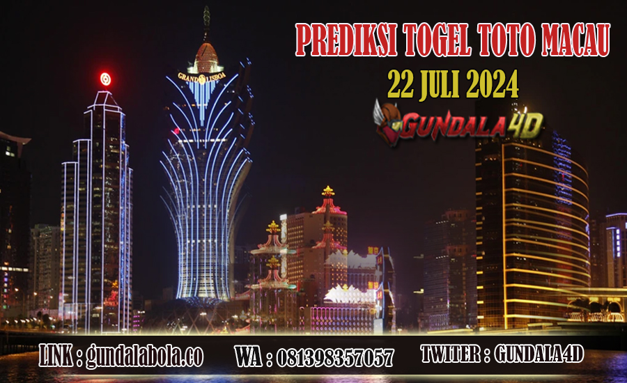 Prediksi Togel Toto Macau Jitu 22 JULI 2024