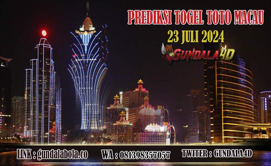 Prediksi Togel Toto Macau Jitu 23 JULI 2024