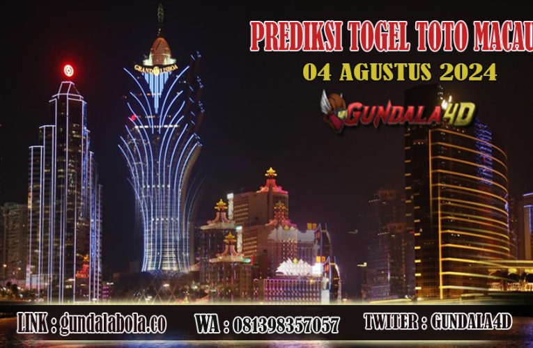 Prediksi Togel Toto Macau Jitu 04 AGUSTUS 2024