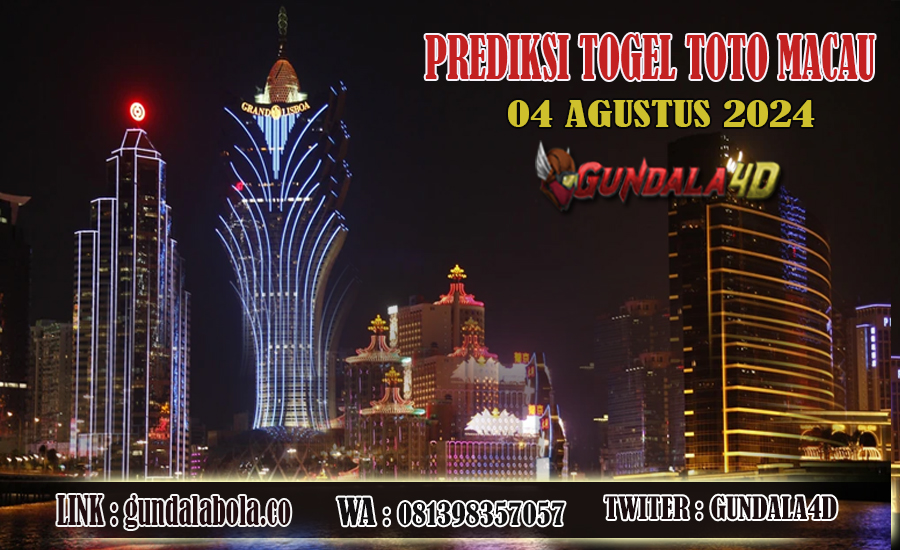 Prediksi Togel Toto Macau Jitu 04 AGUSTUS 2024