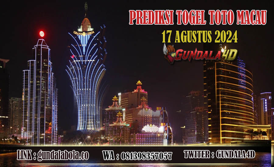 Prediksi Togel Toto Macau Jitu 17 AGUSTUS 2024