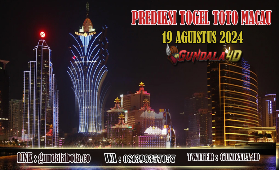 Prediksi Togel Toto Macau Jitu 19 AGUSTUS 2024