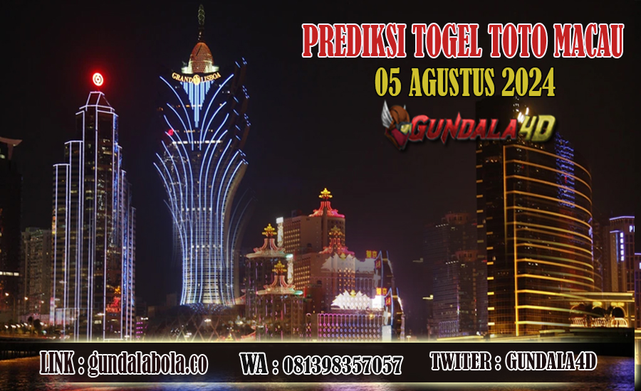 Prediksi Togel Toto Macau Jitu 05 AGUSTUS 2024