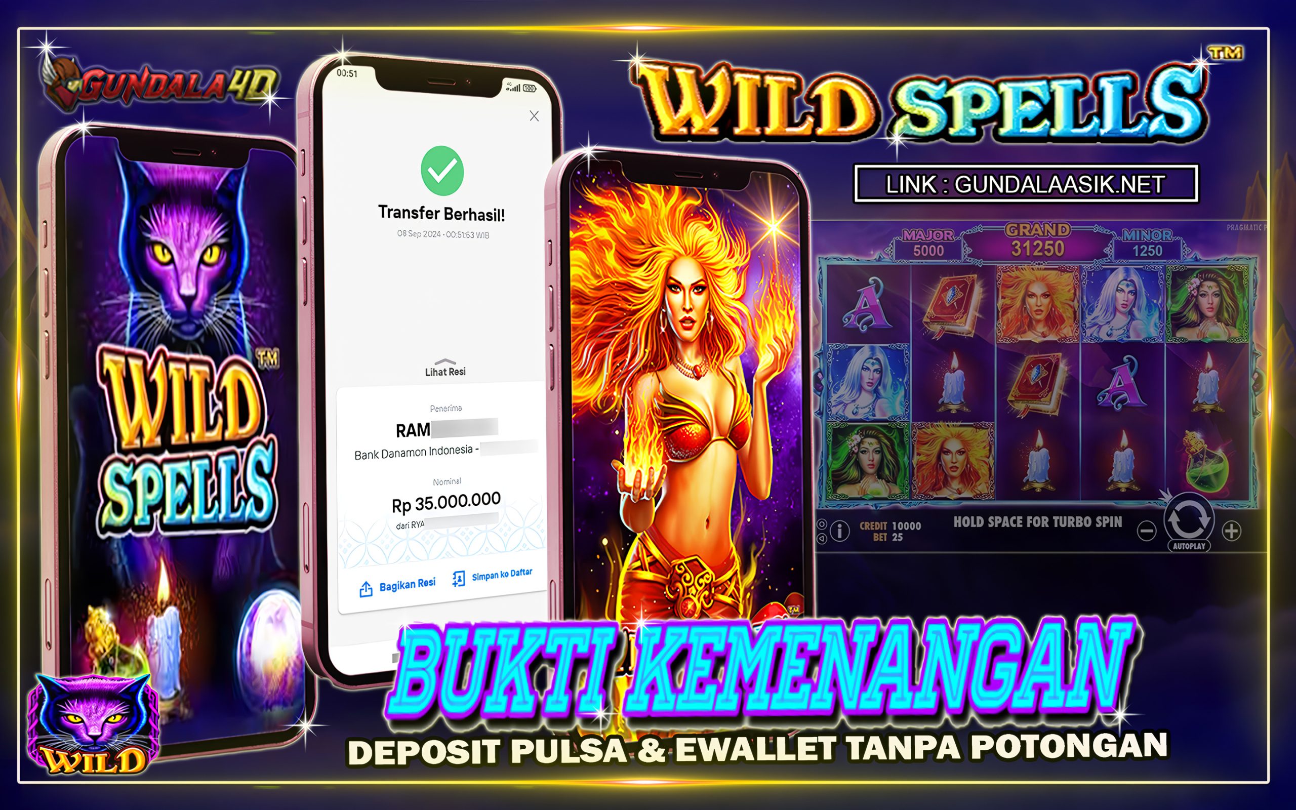 Selamat Untuk Member Setia Kami Gundala4d EPR******** Yang Mendapatkan Jackpot Dengan Total Kemenangan Rp. 35 ,000,000.00 ( LIMA PULUH JUTA RUPIAH ) Dengan Modal Hanya Rpn 700.000 ( TUJUH RATUS RIBU RUPIAH ). Langsung Bisa Tembus Puluhan Juta Hingga Ratusan Juta