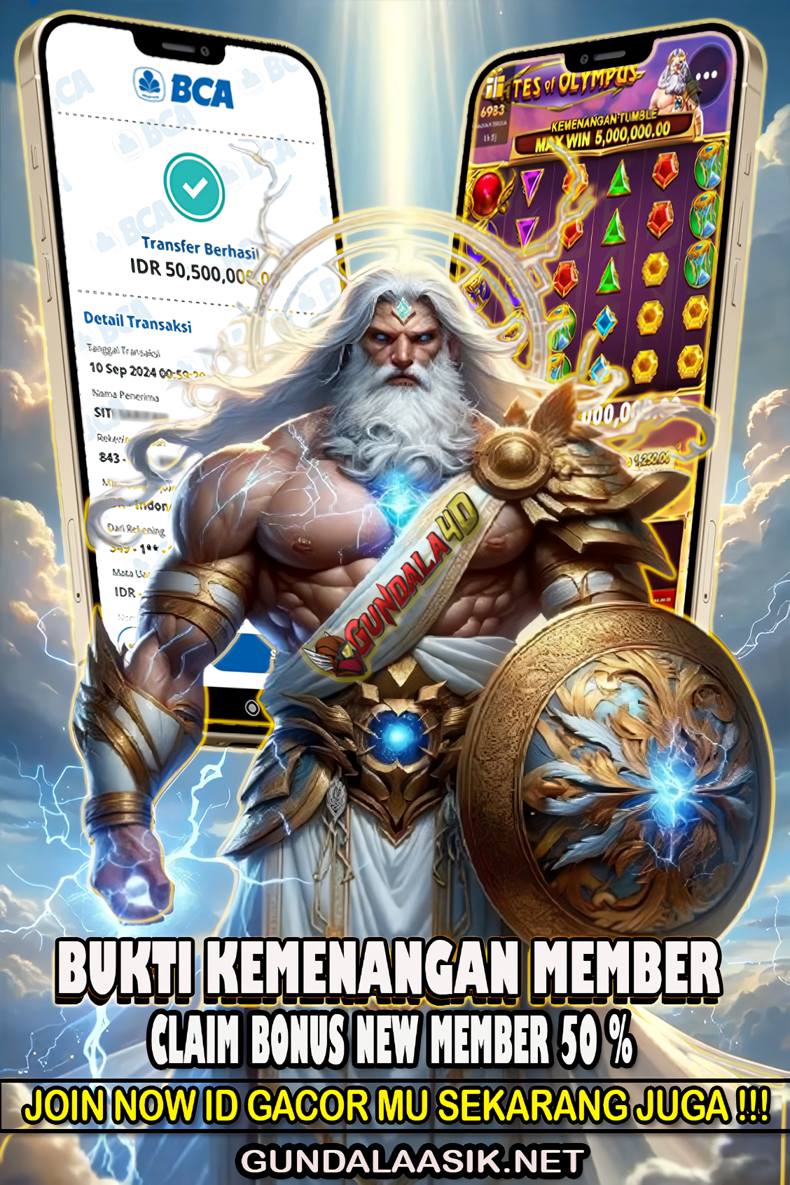 Selamat Untuk Member Setia Kami Gundala4d EPR******** Yang Mendapatkan Jackpot Dengan Total Kemenangan Rp. 50.500.000 (LIMA PULUH JUTA LIMA RATUS RIBU RUPIAH ) Dengan Modal Hanya Rpn 700.000 ( TUJUH RATUS RIBU RUPIAH ). Langsung Bisa Tembus Puluhan Juta Hingga Ratusan Juta