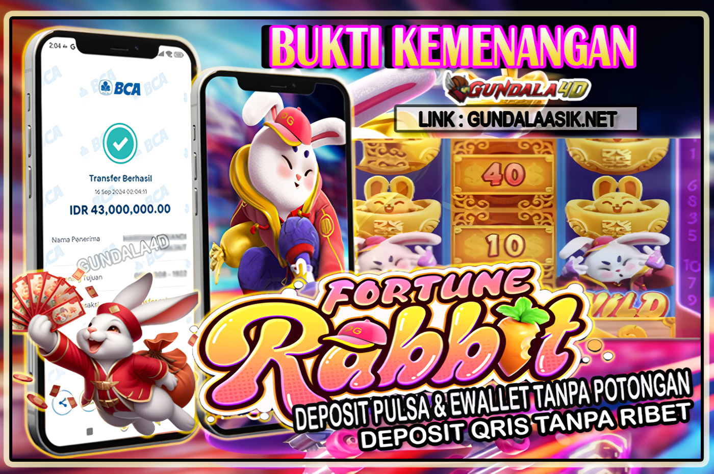 Selamat Untuk Member Setia Kami Gundala4d R******** Yang Mendapatkan Jackpot Dengan Total Kemenangan Rp. 43,000,000.00 (EMPAT PULUS TIGA JUTA RIBU RUPIA ) Dengan Modal Hanya Rpn 700.000 ( TUJUH RATUS RIBU RUPIAH ). Langsung Bisa Tembus Puluhan Juta Hingga Ratusan Juta