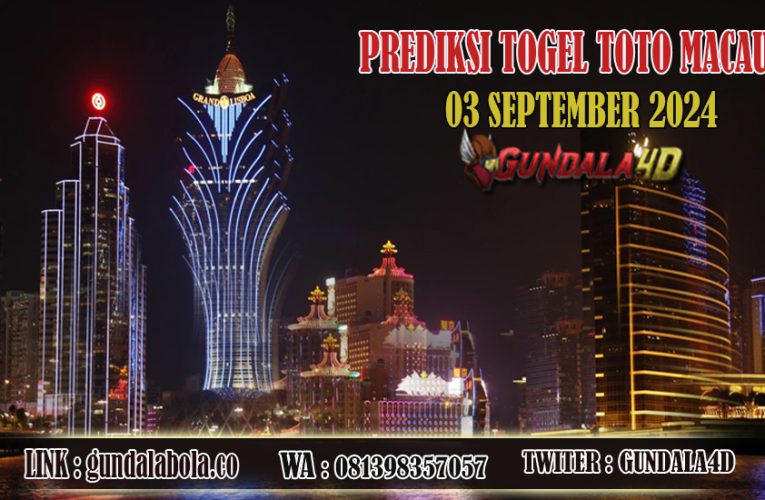 Prediksi Togel Toto Macau Jitu 03 SEPTEMBER 2024