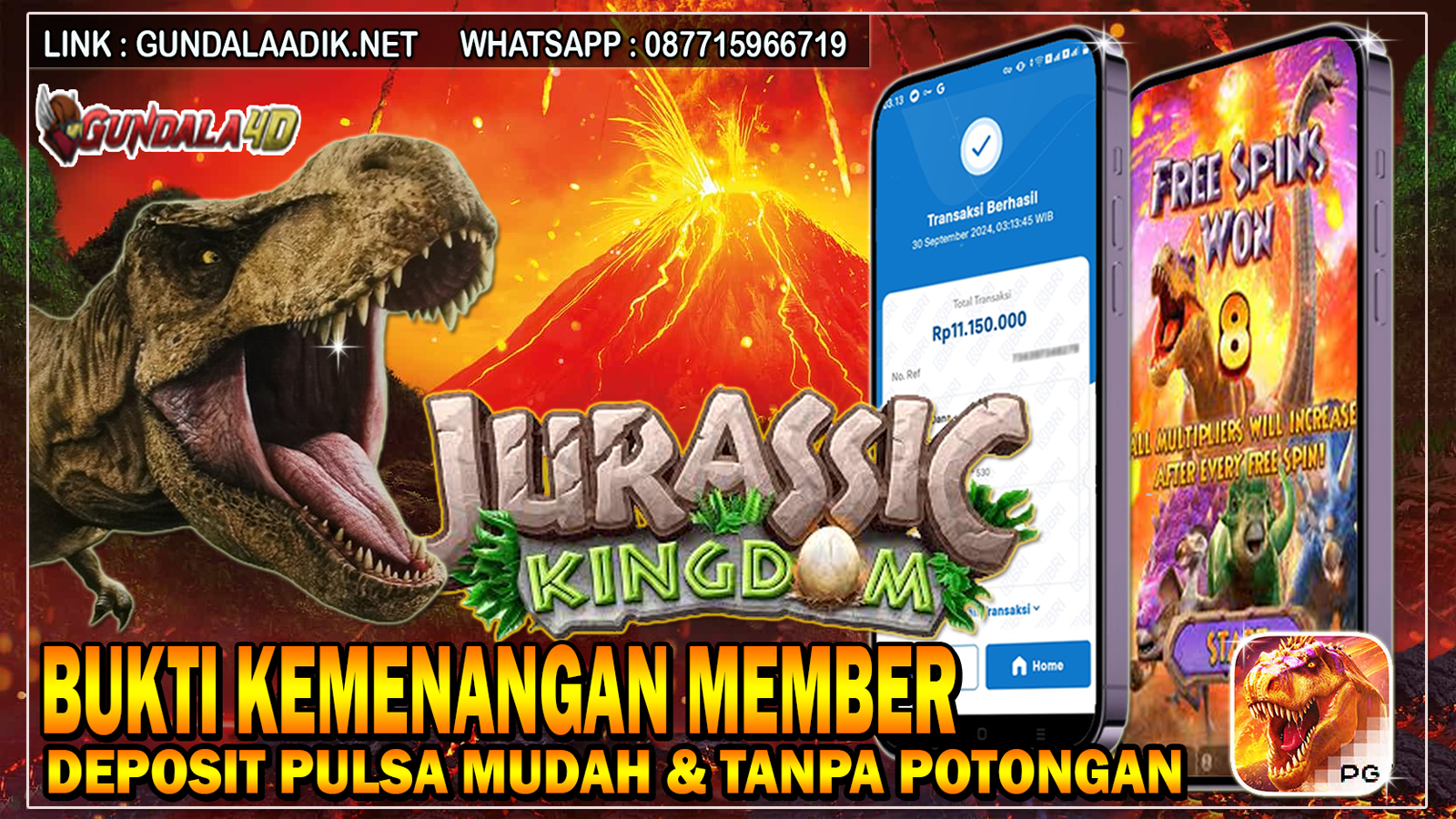 Selamat Untuk Member Setia Kami Gundala4d LA******* Yang Mendapatkan Jackpot Dengan Total Kemenangan Rp. 11,150,000.00 (SEBELAS JUTA SERATUS LIMA PULUH RIBU RUPIAH ) Dengan Modal Hanya Rpn 1.000.000 ( SATU JUTA RUPIAH ). Langsung Bisa Tembus Puluhan Juta Hingga Ratusan Juta