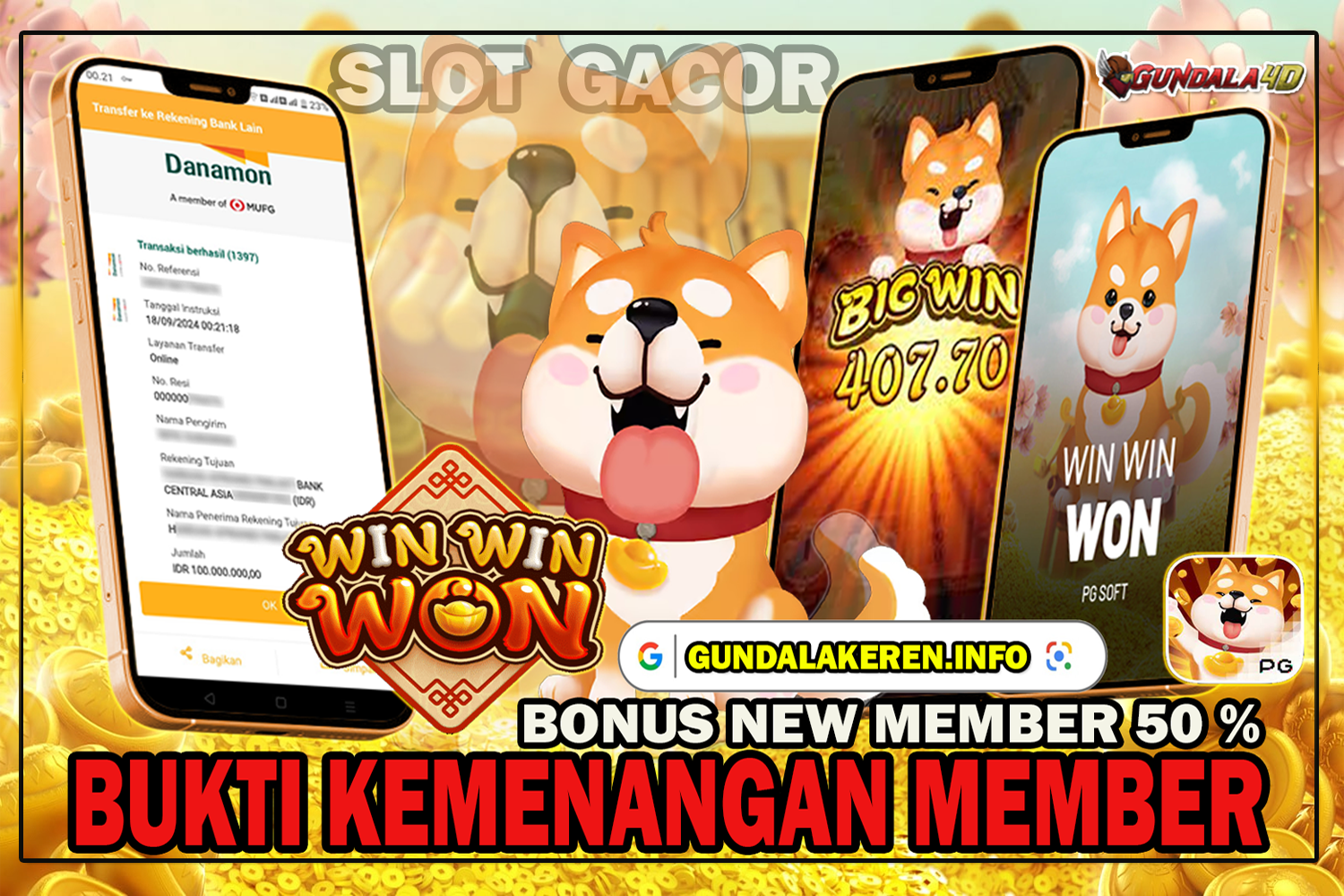 Selamat Untuk Member Setia Kami Gundala4d SO******** Yang Mendapatkan Jackpot Dengan Total Kemenangan Rp. 100,000,000.00 (SERATUS JUTA RIBU RUPIAH) Dengan Modal Hanya Rpn 700.000 ( TUJUH RATUS RIBU RUPIAH ). Langsung Bisa Tembus Puluhan Juta Hingga Ratusan Juta