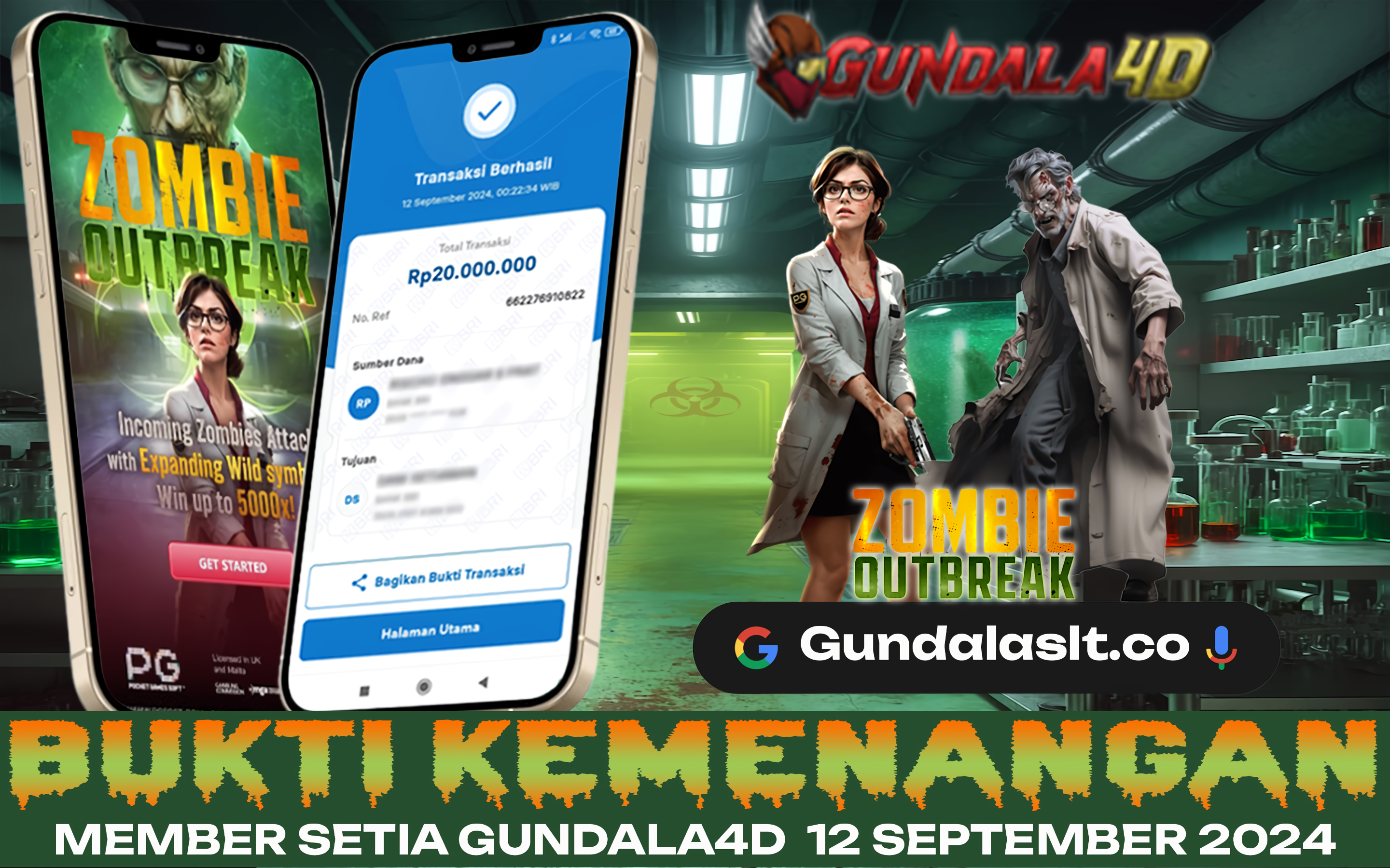 BUKTI KEMENANGAN TANGGAL 12 SEPTEMBER 2024. GUNDALA4D SITUS SLOT TERGACOR NO 1 DI INDONESIA DENGAN RTP HINGGA 98%