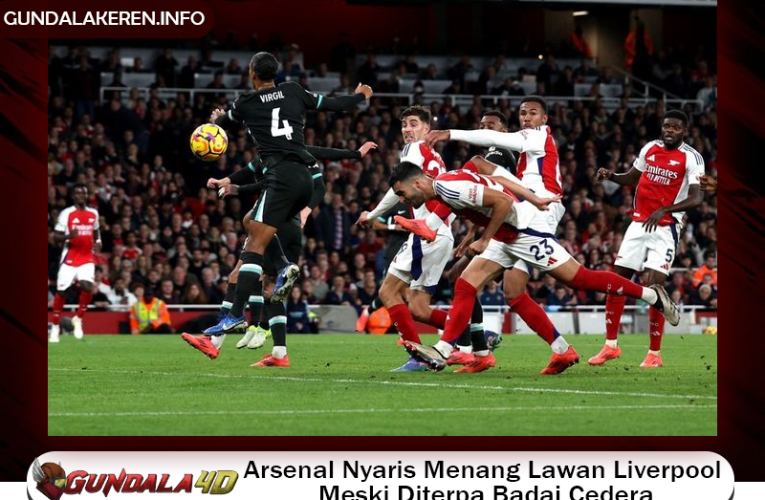 Arsenal Nyaris Menang Lawan Liverpool Meski Diterpa Badai Cedera, Mikel Arteta Bangga Bukan Main