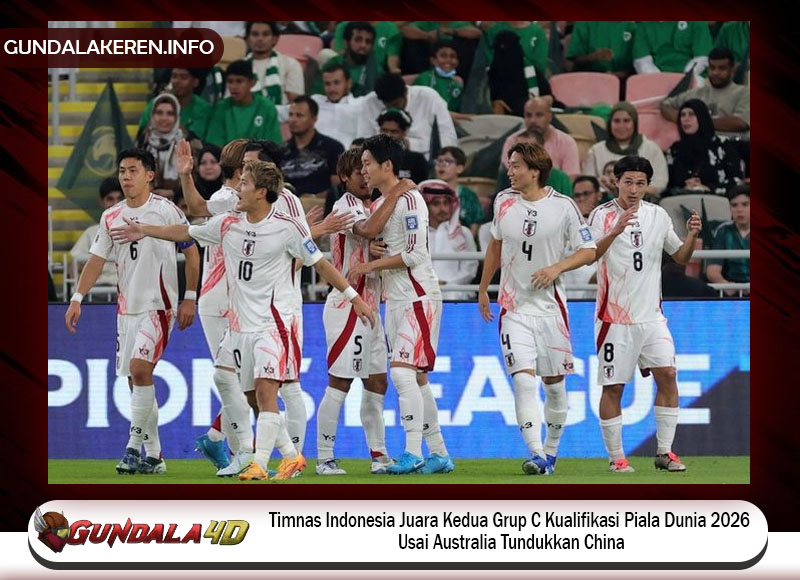 Klasemen Grup C Kualifikasi Piala Dunia 2026 - Jepang Ukir Sejarah Tanpa Cela, Timnas Indonesia Batal Jadi Runner-up