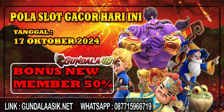 POLA SLOT GACOR HARI INI TANGGAL 17 OKTOBER 2024