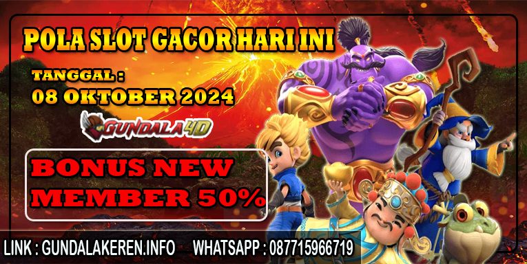 POLA SLOT GACOR HARI INI TANGGAL 08 OKTOBER 2024