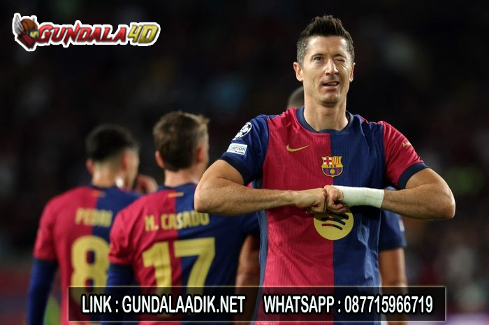 Robert Lewandowski ukir gol nomor 95 dan 96, Barcelona membuka keran kemenangan pertama di Liga Champions musim ini dengan menggasak Young