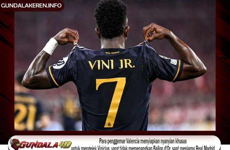 Para penggemar Valencia menyiapkan nyanyian khusus untuk mengejek Vinicius, yang tidak memenangkan Ballon d’Or, saat menjamu Real Madrid.