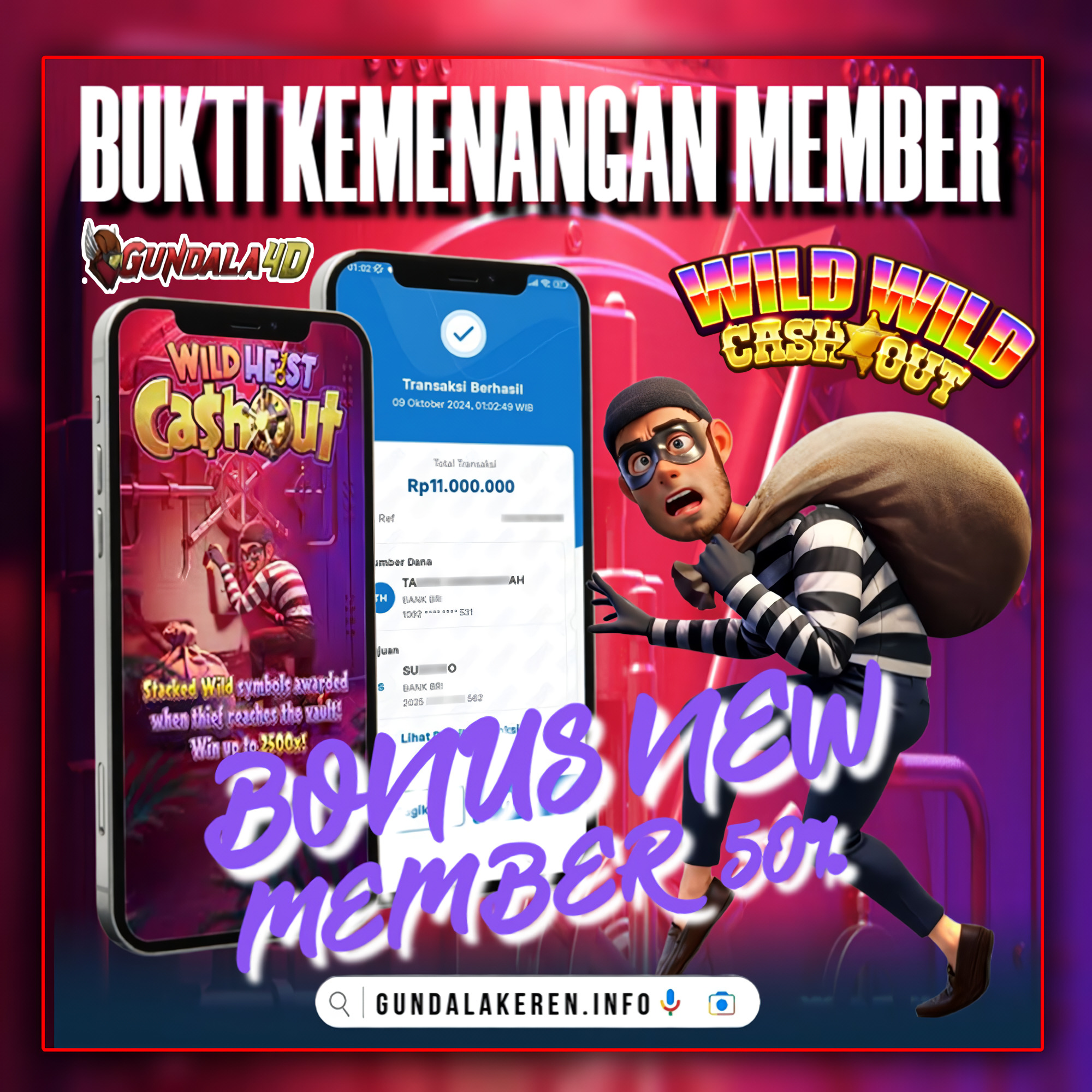 BUKTI KEMENANGAN TANGGAL 09 OKTOBER 2024