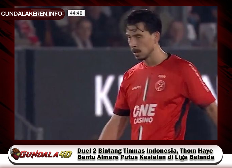 Saat bentrok dua timnas bintang Indonesia, Thom Haye membantu Almere dalam nasib buruk di Liga Belanda.