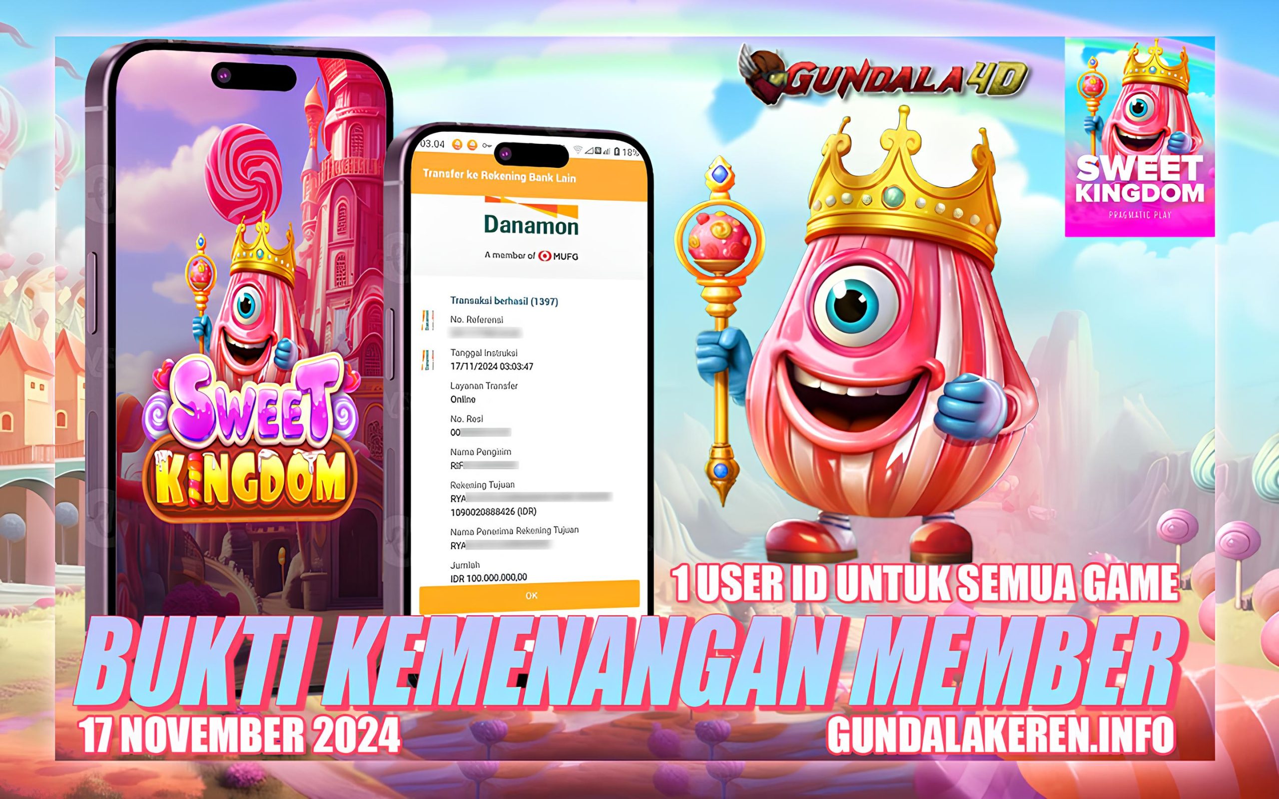 BUKTI KEMENANGAN TANGGAL 17 NOVEMBER 2024