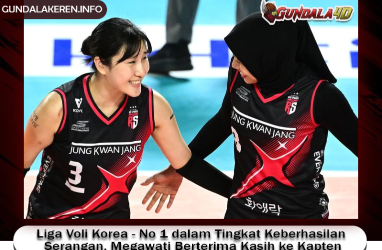 Liga Voli Korea – No 1 dalam Tingkat Keberhasilan Serangan, Megawati Berterima Kasih ke Kapten Red Sparks