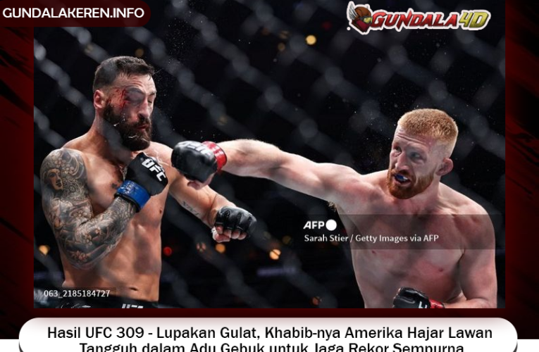 Hasil UFC 309 – Lupakan Gulat, Khabib-nya Amerika Hajar Lawan Tangguh dalam Adu Gebuk untuk Jaga Rekor Sempurna