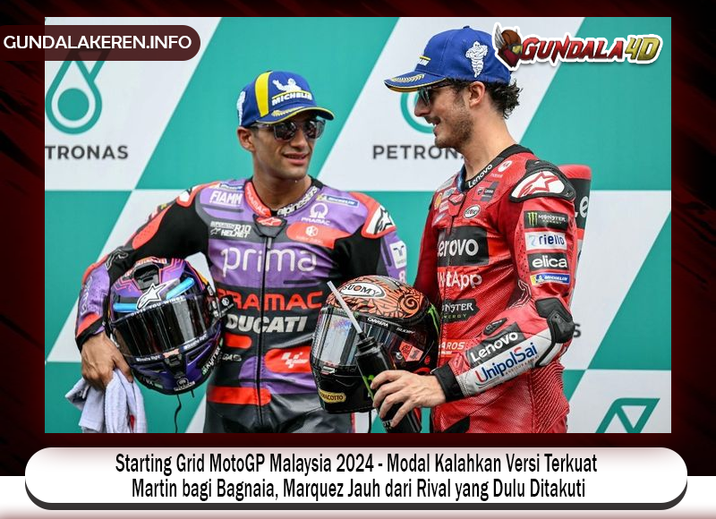 Pole position dalam starting grid MotoGP Malaysia 2024 lebih dari sekadar posisi bagi pembalap Ducati Lenovo, Francesco Bagnaia.