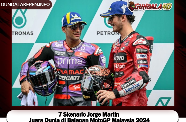 7 Skenario Jorge Martin Juara Dunia di Balapan MotoGP Malaysia 2024, Masih Bisa Kunci Gelar meski Pecco Bagnaia Podium