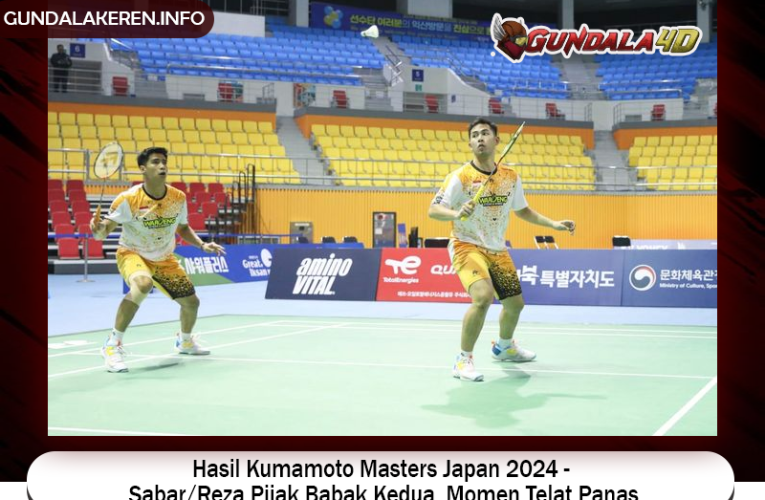 Hasil Kumamoto Masters Japan 2024 – Sabar/Reza Pijak Babak Kedua, Momen Telat Panas Sebelum Bantai Underdog Taiwan