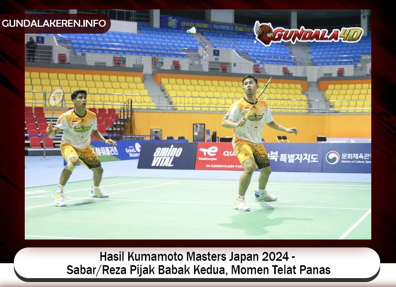 Ganda putra Indonesia, Sabar Karyaman Gutama/Moh Reza Pahlevi Isfahani, melaju ke babak kedua turnamen Kumamoto Masters Japan 2024